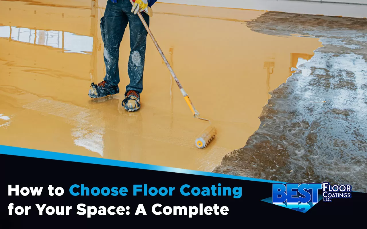 Options for choosing floor coating in various textures and colors.