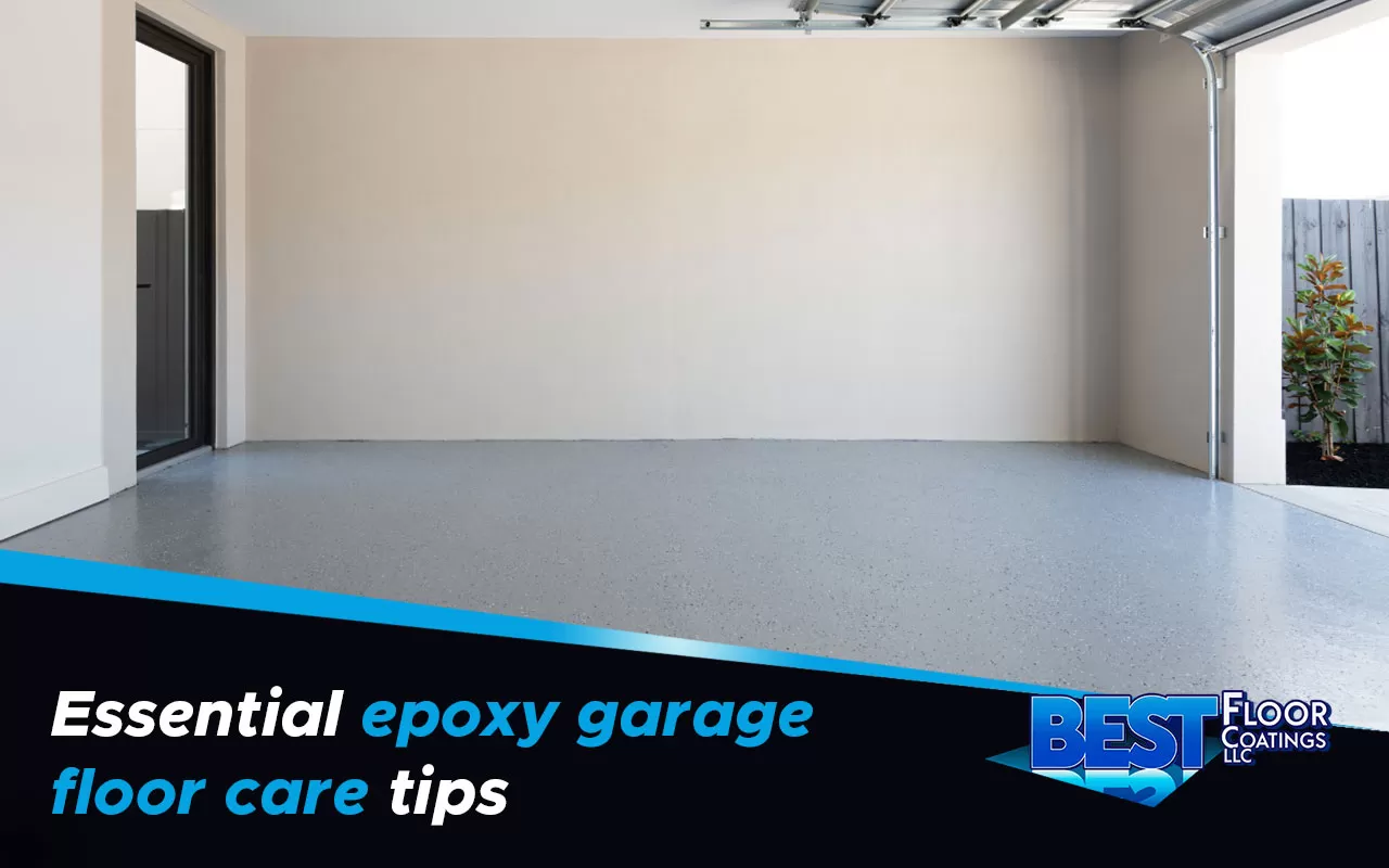 Tips for cleaning your epoxy garage floor to maintain its shine