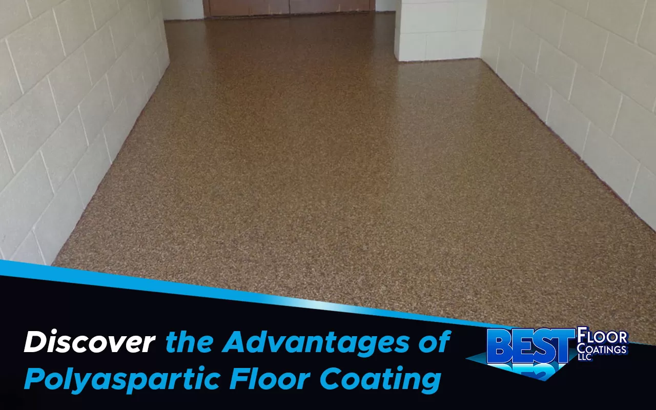 Polyaspartic floor coating designed for high-traffic areas.